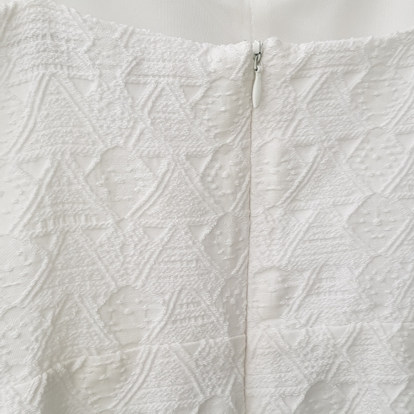 Zara trafaluc embroided strapped mini dress, Large, White, Spaghetti Stripe - Picture 7 of 10